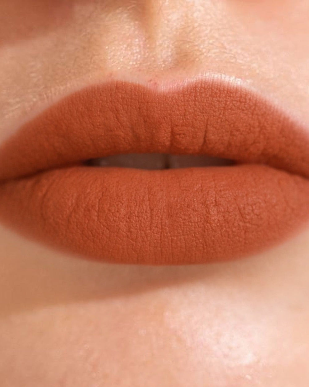 After applying Kreizi tinted lip balm, shade Blushing Bride