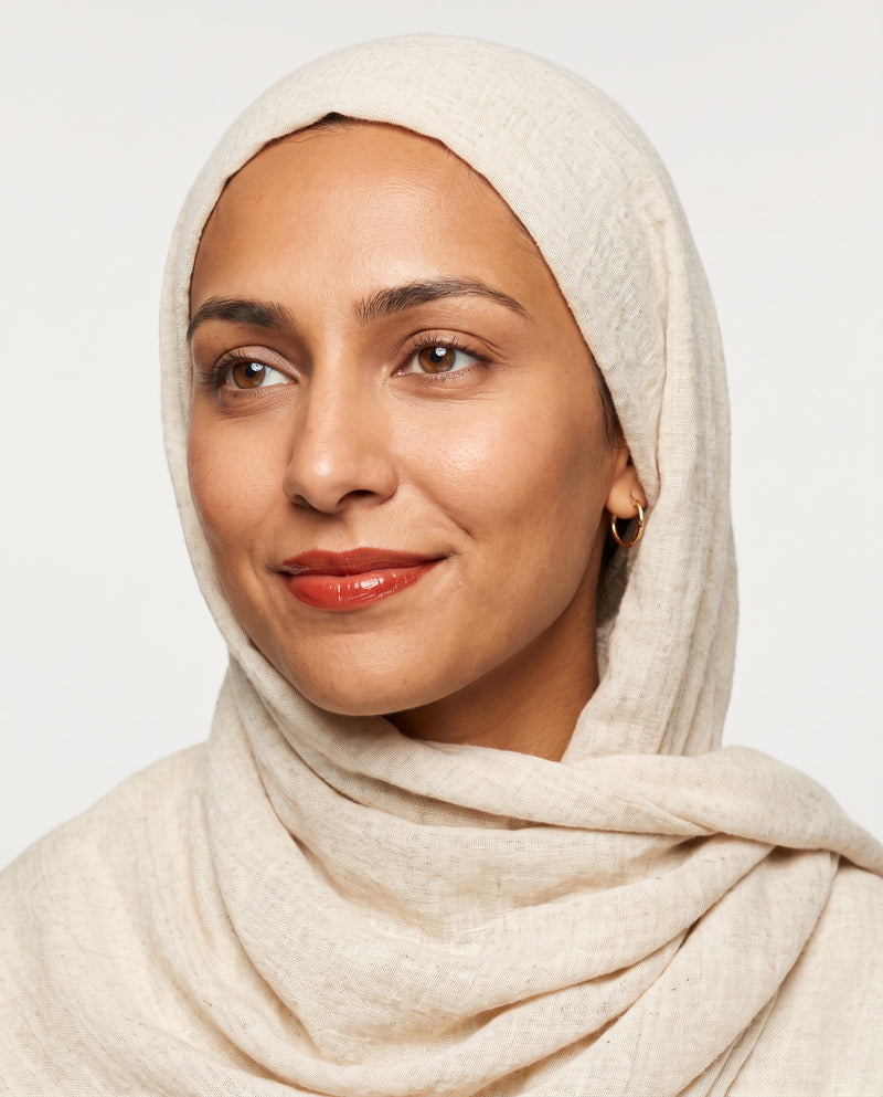 Amira wearing Amaryllis tinted lip balm